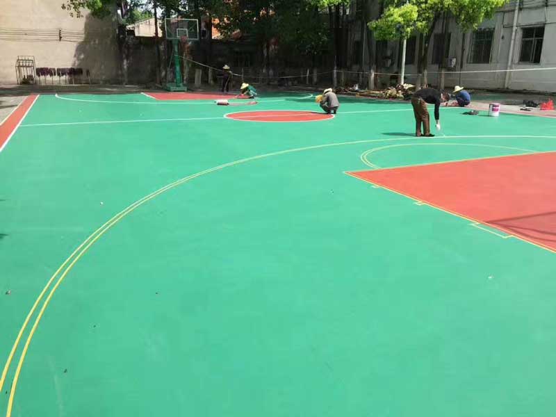 運(yùn)動地板膠廠家_室外運(yùn)動地膠施工